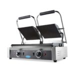 Contact Grill - Grooved - Double Grill Plate - 2 x 22cm - imagine 6