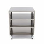 Stainless Steel Machine Table - 60 x 60cm - 120kg Load Capacity - on Wheels - imagine 2