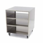 Stainless Steel Machine Table - 60 x 60cm - 120kg Load Capacity - on Wheels - imagine 4
