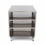 Stainless Steel Machine Table - 60 x 80cm - 120kg Load Capacity - on Wheels - imagine 2