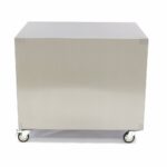 Stainless Steel Machine Table - 60 x 80cm - 120kg Load Capacity - on Wheels - imagine 3