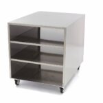 Stainless Steel Machine Table - 60 x 80cm - 120kg Load Capacity - on Wheels - imagine 4