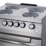 Heavy Duty Stove - 4 Burners - Double Unit - 70cm Deep - with Oven - Electric - imagine 4