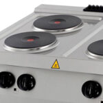 Heavy Duty Cooker - 4 Burners - Double Unit - 70cm Deep - Electric - imagine 5