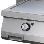 Heavy Duty Griddle - Half Grooved Chrome - Double Unit - 70cm Deep - Electric - imagine 5