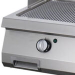 Heavy Duty Griddle - Grooved Chrome - Double Unit - 70cm Deep - Electric - imagine 4