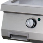Heavy Duty Griddle - Half Grooved Chrome - Double Unit - 70cm Deep - Gas - imagine 5