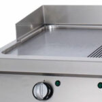 Heavy Duty Griddle - Half Grooved Chrome - Double Unit - 70cm Deep - Gas - imagine 4