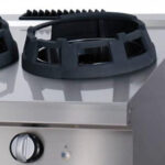 Heavy Duty Wok Cooker - 2 x 28,5cm Cooking Rings - Double Unit - 70cm Deep - Gas - imagine 3