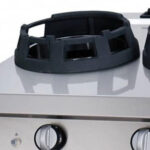 Heavy Duty Wok Cooker - 2 x 28,5cm Cooking Rings - Double Unit - 70cm Deep - Gas - imagine 4