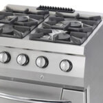 Heavy Duty Stove - 4 Burners - Double Unit - 70cm Deep - 37kW - Gas incl Oven - imagine 5