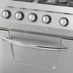 Heavy Duty Stove - 4 Burners - Double Unit - 70cm Deep - 37kW - Gas incl Oven - imagine 3