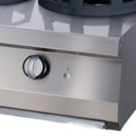 Premium Wok Cooker - 2 x 28,5 Cooking Rings - Double Unit - 90cm Deep - Gas - imagine 5