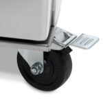 Fridge - 700L - 3 Adjustable Shelves (2/1GN) - on Wheels - Stainless Steel - imagine 9