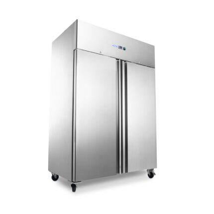 Fridge - 800L - 6 Adjustable Shelves - Stainless Steel - on Wheels