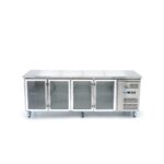 Counter Fridge - 223cm - 4 Glass Doors - imagine 3