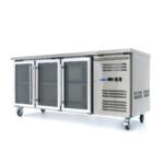 Counter Fridge - 180cm - 3 Glass Doors