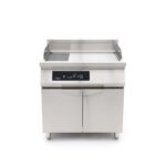Induction Griddle 700 - Smooth and Grooved - 10000W - Double - with Stand - imagine 3