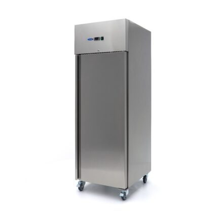 Freezer - 600L - 3 Adjustable Shelves (2/1 GN) - Stainless Steel - on Wheels