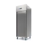 Fridge - 600L - 3 Adjustable Shelves (2/1 GN) - Stainless Steel - on Wheels