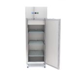 Fridge - 600L - 3 Adjustable Shelves (2/1 GN) - Stainless Steel - on Wheels - imagine 3