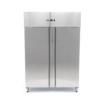 Fridge - 1200L - 6 Adjustable Shelves (2/1 GN) - Stainless Steel - on Wheels - imagine 3
