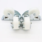 Wheels set for Table Steamer - 2 with brackes - 4.3 Inch / 11 cm