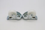 Wheels set for Table Steamer - 2 with brackes - 4.3 Inch / 11 cm - imagine 2