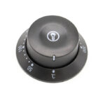 WAFFLE - Temperature Knob With Scale Ring 300°C (Black)