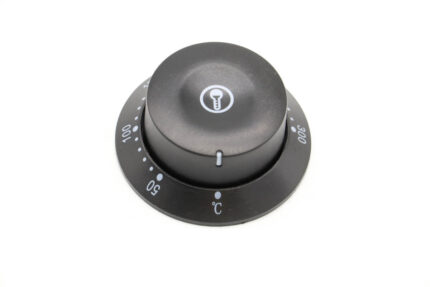WAFFLE - Temperature Knob With Scale Ring 300°C (Black)