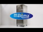 Fridge - 700L - 3 Adjustable Shelves (2/1GN) - on Wheels - Stainless Steel - imagine 10