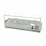 Countertop Prep Fridge - 120cm - Fits 4 x 1/3 GN