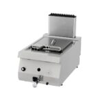 Heavy Duty Deep Fryer - 1 x 12L - Single Unit - 70cm Deep - with Drain Tap - Gas