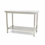Stainless Steel Table - 140 x 70cm - Adjustable Height - imagine 2