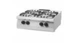 Heavy Duty Cooker - 4 Burners - Double Unit - 70cm Deep - 24kW - Gas
