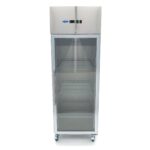 Fridge - 600L - 3 Adjustable Shelves (2/1GN) - Stainless Steel - with Glass Door - imagine 2