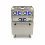Commercial Grade Stove - 4 Burners - Electric - Double Unit - 60cm Deep - with Oven - imagine 2