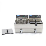 Deep Fryer - 2 x 16L - 2 Baskets - with Drain Tap - imagine 2