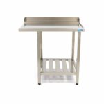 Dishwasher Table - 120 x 75cm - Right - with Backsplash and Storage Shelf - imagine 2