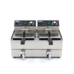 Deep Fryer - 2 x 10L - 2 Baskets - with Drain Tap - imagine 2