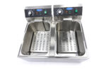 Deep Fryer - 2 x 11L - 2 Baskets - up to 2,8kg of Fries - imagine 5