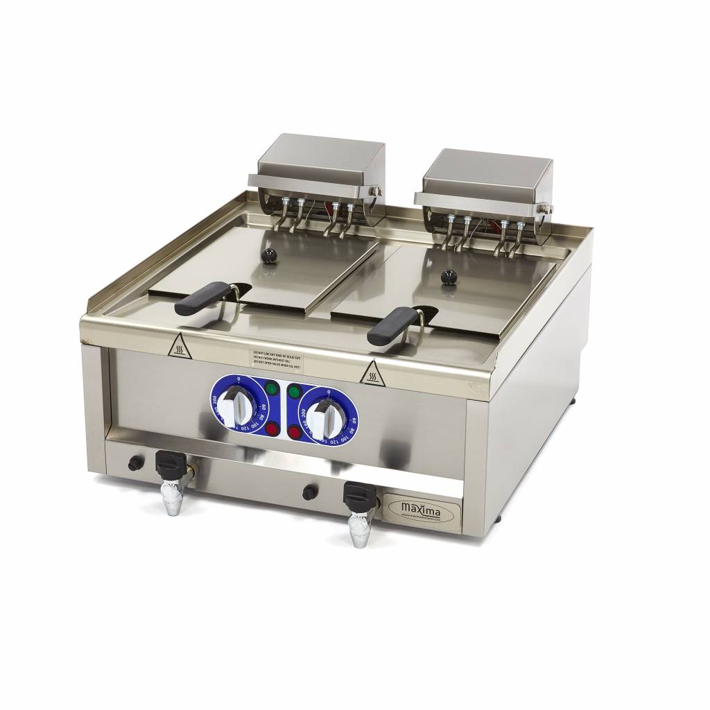 sp-005-61656e91ac991.jpg Deep Fryer - 2 x 10L - 2 Baskets - with Drain Tap - 400V - imagine 1