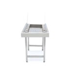 Stainless Steel Straight Roller Table - for Rack Conveyor Dishwasher - imagine 3