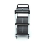 Serving Trolley – 3 Plastic Shelves – 86,5 x 42,5cm - imagine 3