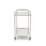 Stainless Steel Serving Trolley - 2 Shelves - imagine 3