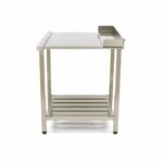 Dishwasher Table - 120 x 75cm - Right - with Backsplash and Storage Shelf - imagine 3