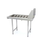 Stainless Steel Straight Roller Table - for Rack Conveyor Dishwasher - imagine 4