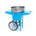 Candy Floss Machine – Ø 52cm – Blue – with Cart - imagine 5