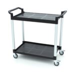 Serving Trolley – 2 Plastic Shelves – 103 x 50,5cm - imagine 4