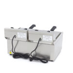 Deep Fryer - 2 x 10L - 2 Baskets - with Drain Tap - imagine 4